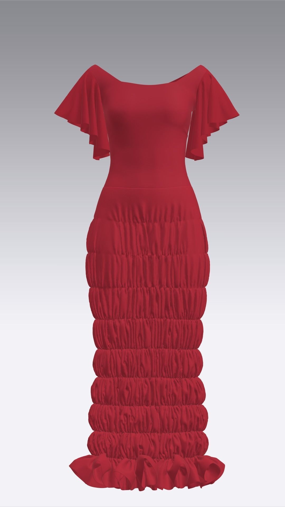 Dress Outfits MD CLO 3D ZPRJ ZPAC project files 3D model_33