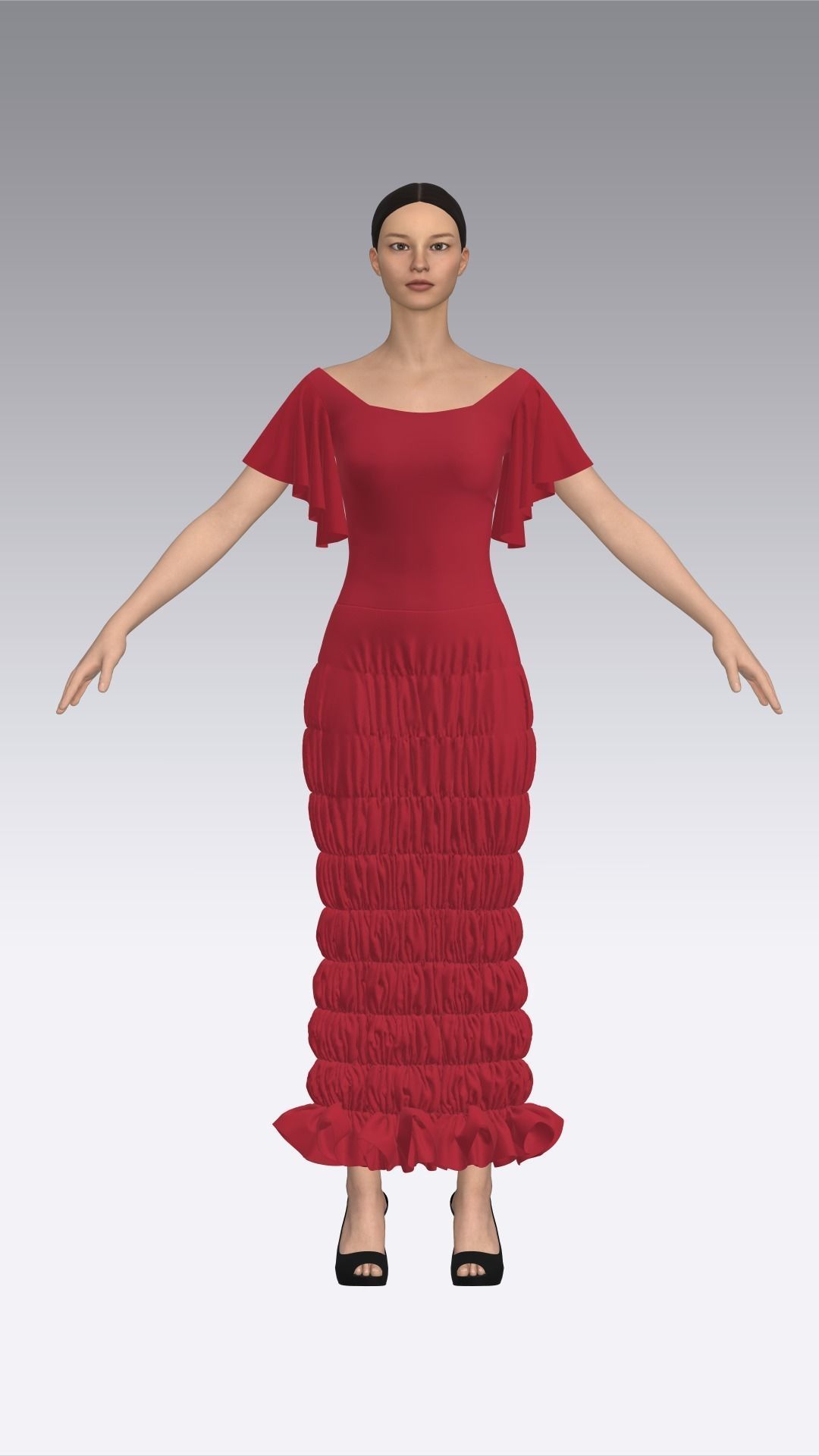 Dress Outfits MD CLO 3D ZPRJ ZPAC project files 3D model_13