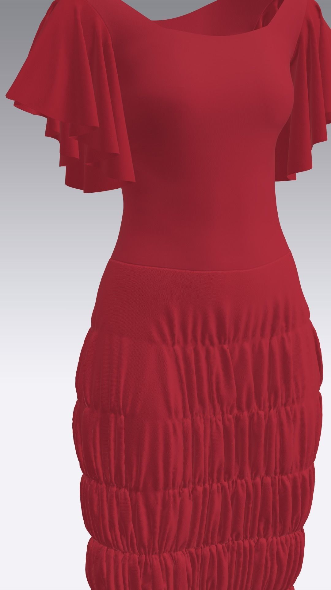 Dress Outfits MD CLO 3D ZPRJ ZPAC project files 3D model_40