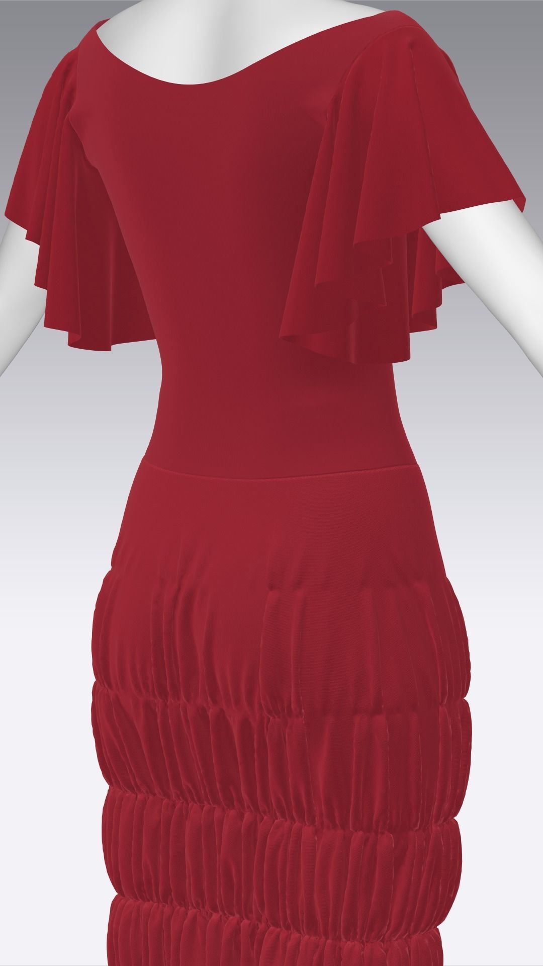 Dress Outfits MD CLO 3D ZPRJ ZPAC project files 3D model_43
