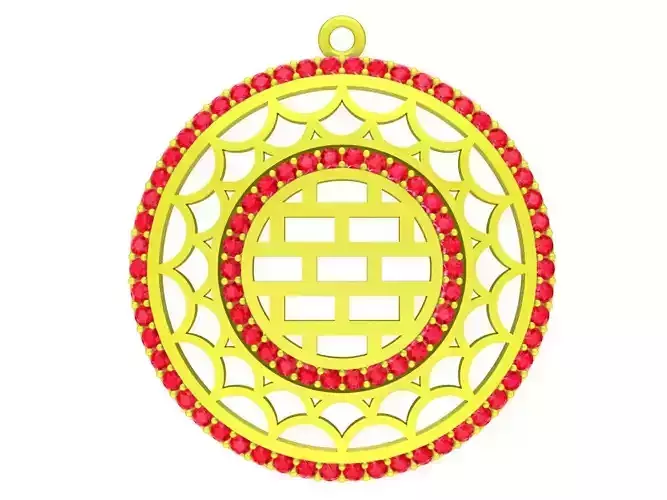 lucky diamond women pendant 4688