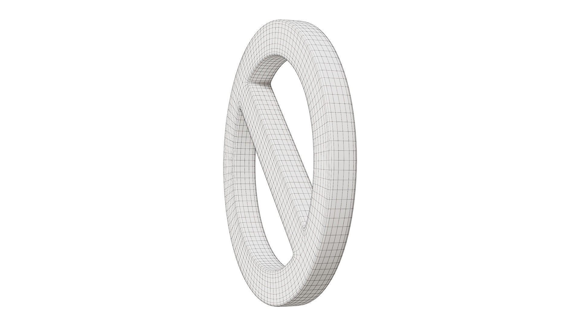 No symbol Low-poly 3D model_7