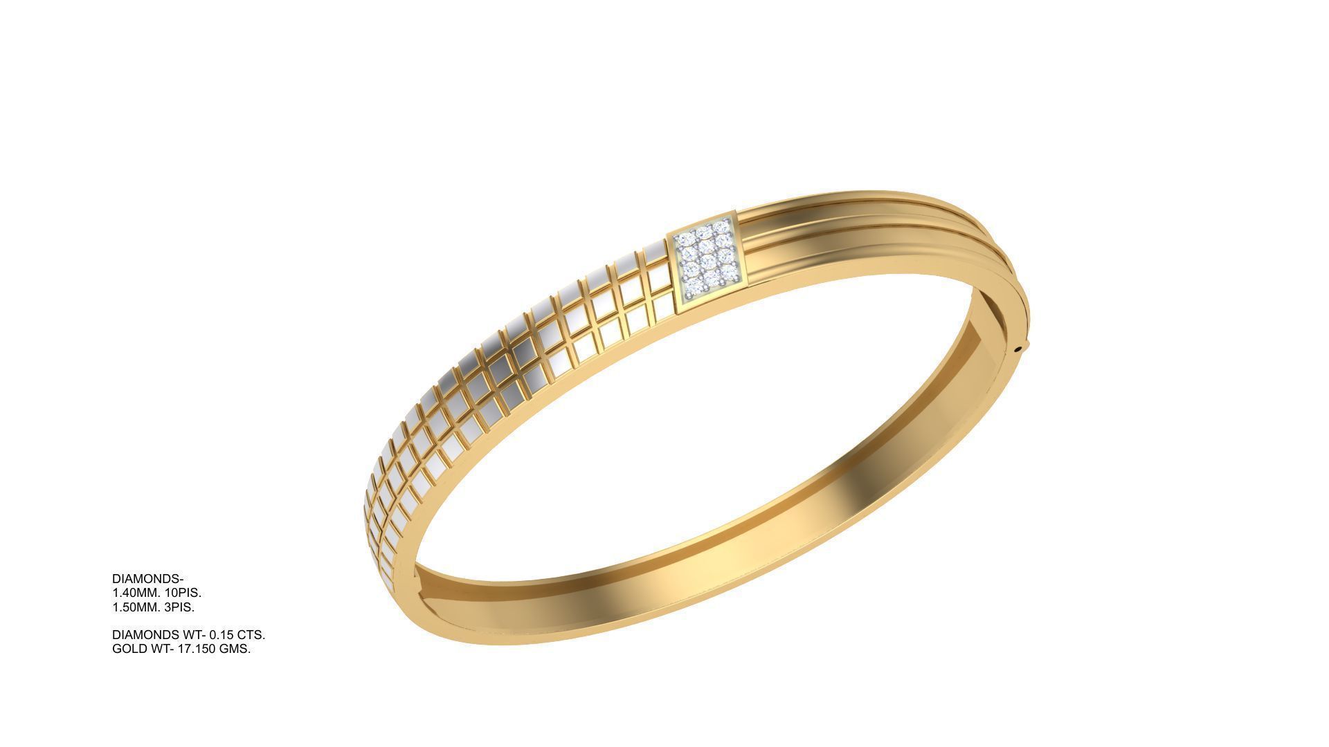 Bangles 3dm STL OBJ FBX Renders details 3D print model_1