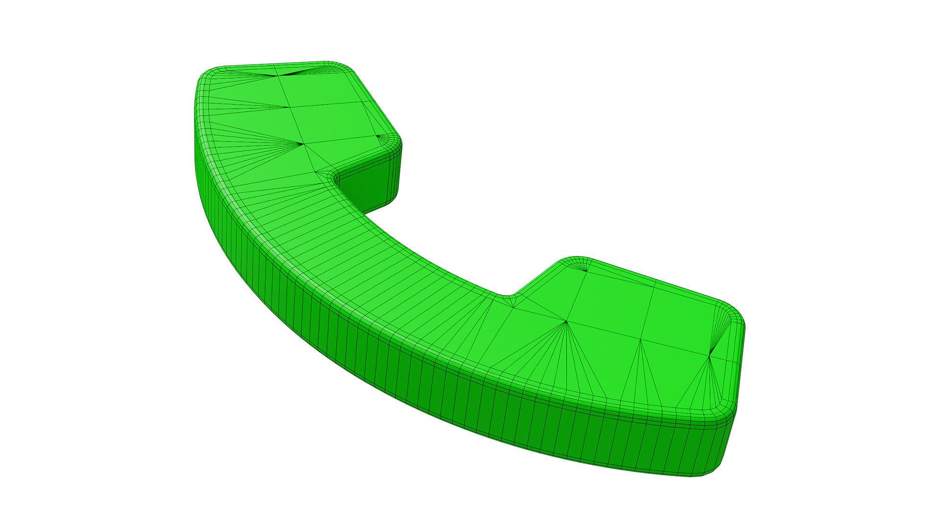 Phone icon Low-poly 3D model_4