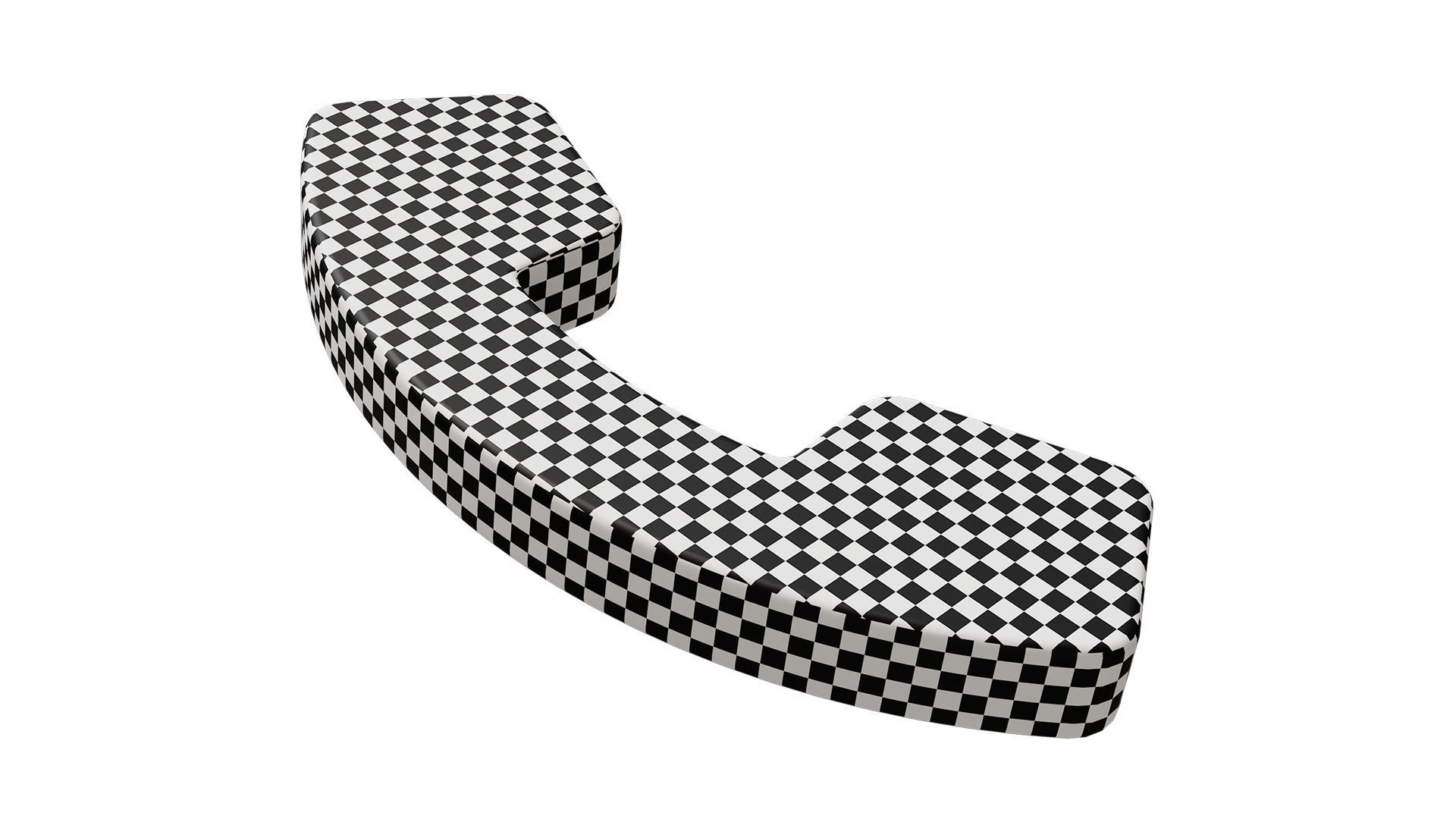 Phone icon Low-poly 3D model_5