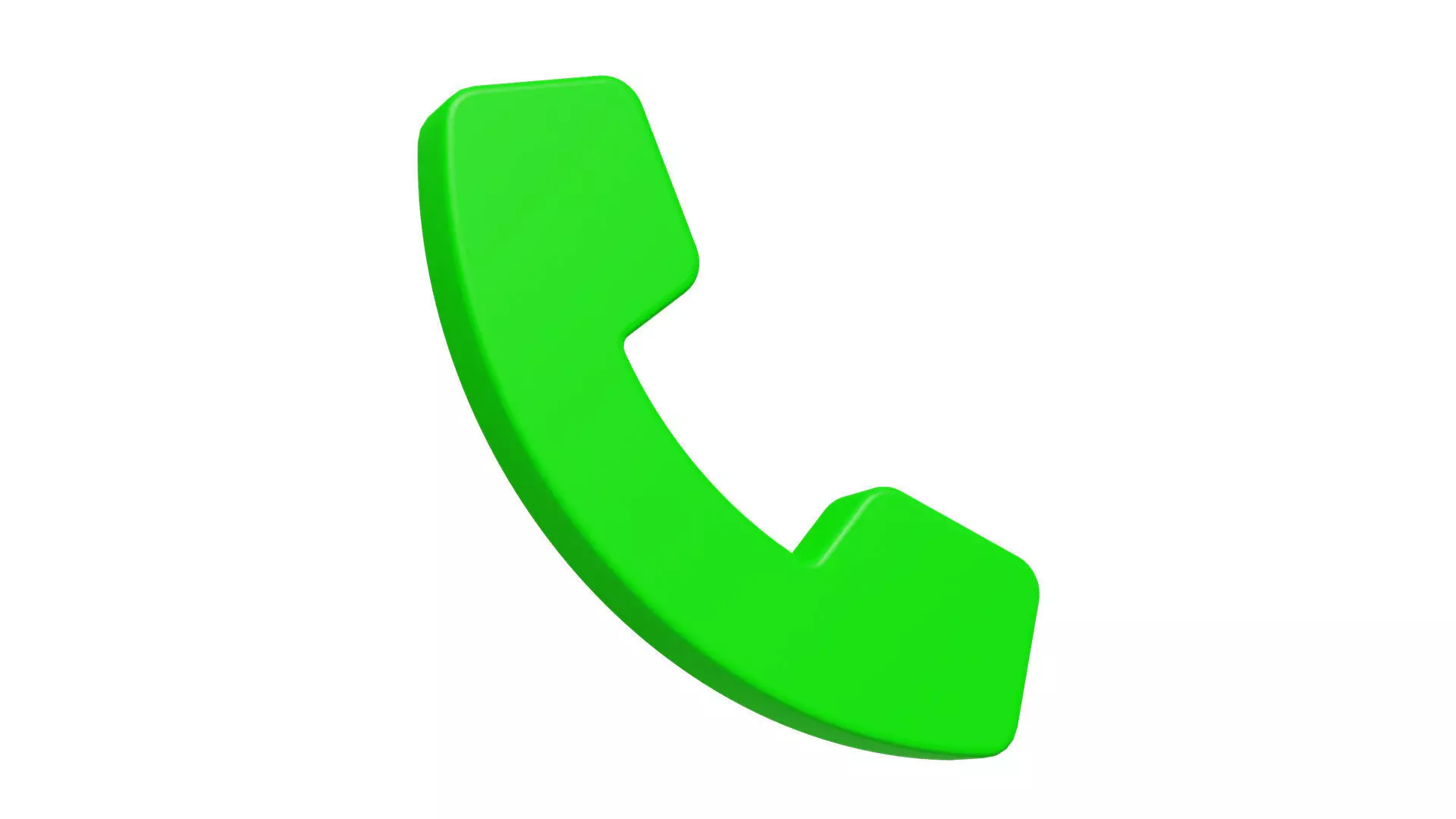 Phone icon Low-poly 3D model_0