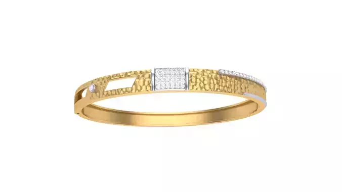 Bangles 3dm STL OBJ FBX Renders details bangle with diamonds gold