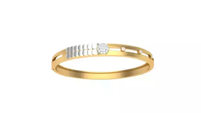 Bangles 3dm STL OBJ FBX Renders details gold ring with diamonds
