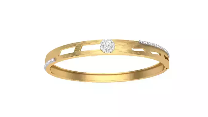 Bangles 3dm STL OBJ FBX Renders details gold bangle ring with... 3D print model