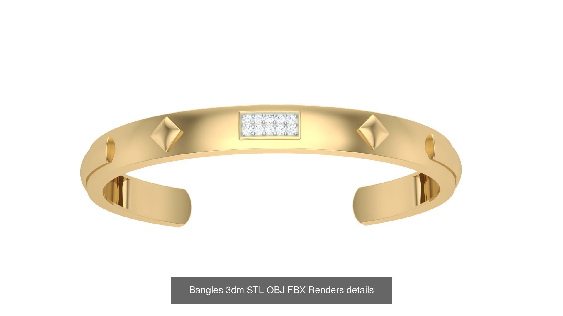47 Bangles 3dm STL OBJ FBX Renders details Collection _14