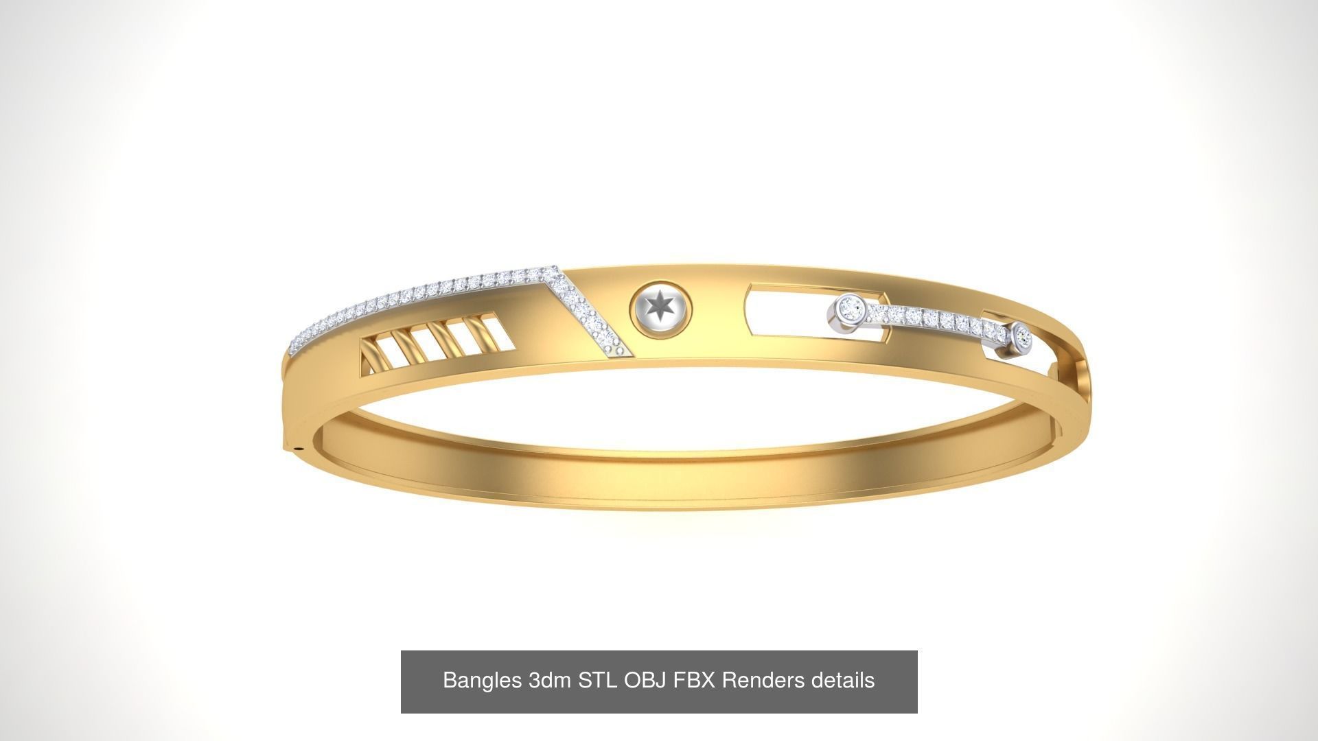 47 Bangles 3dm STL OBJ FBX Renders details Collection _34