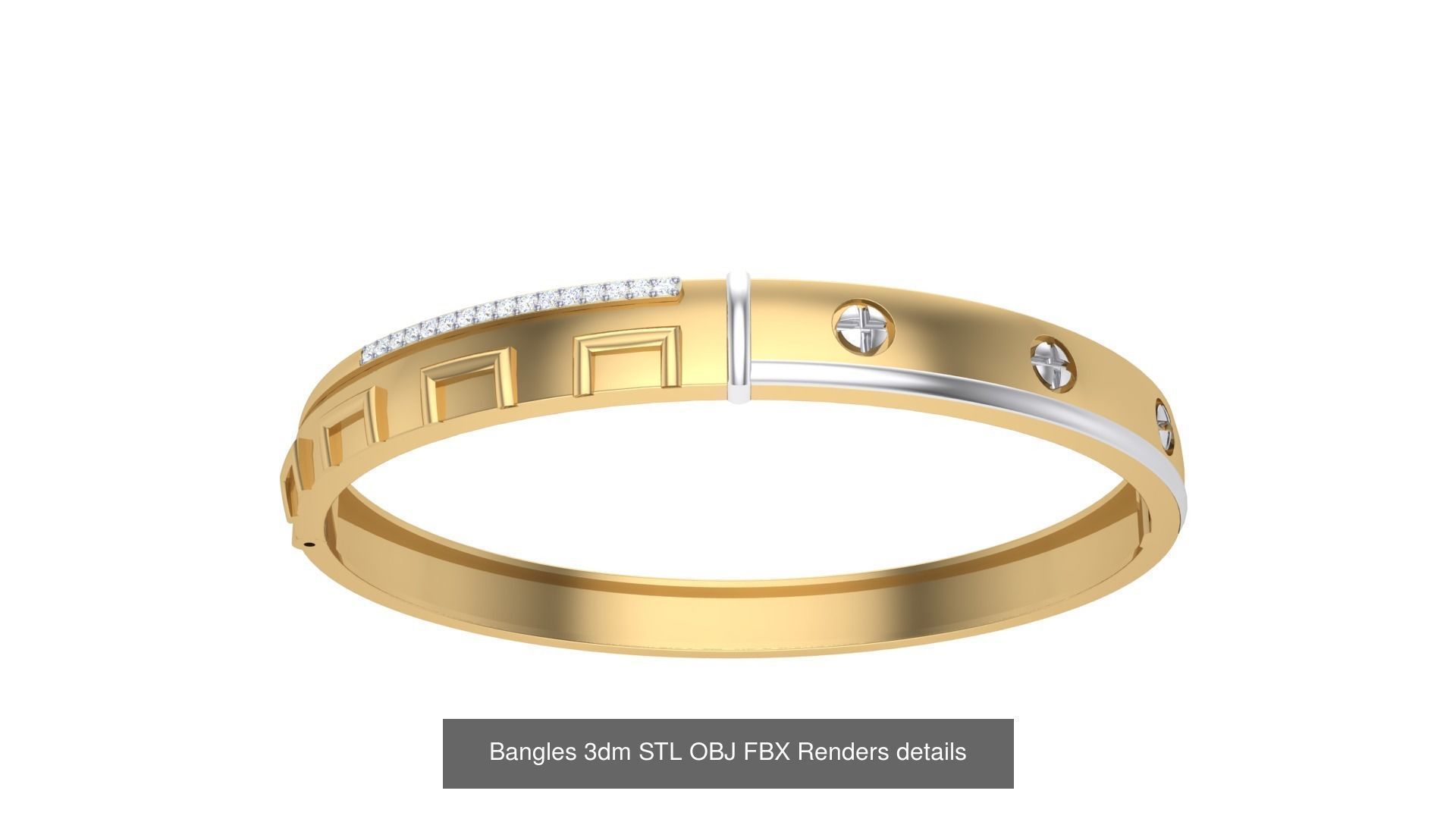 47 Bangles 3dm STL OBJ FBX Renders details Collection _13