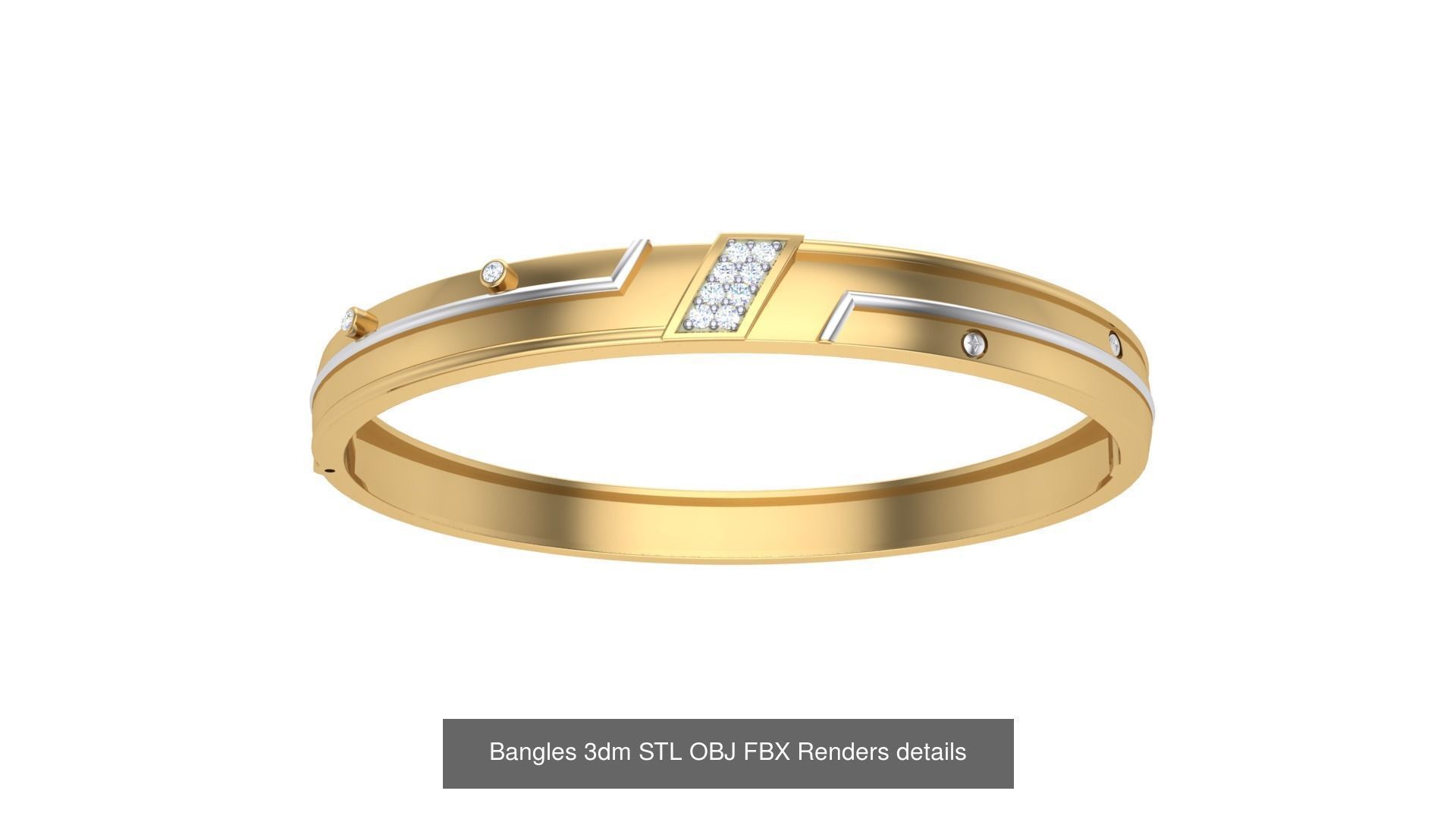 47 Bangles 3dm STL OBJ FBX Renders details Collection _20