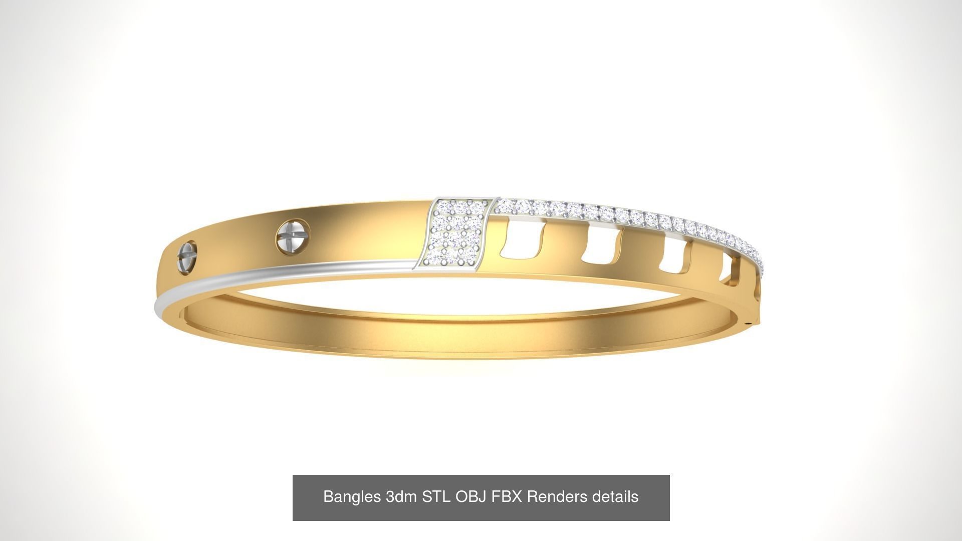 47 Bangles 3dm STL OBJ FBX Renders details Collection _44