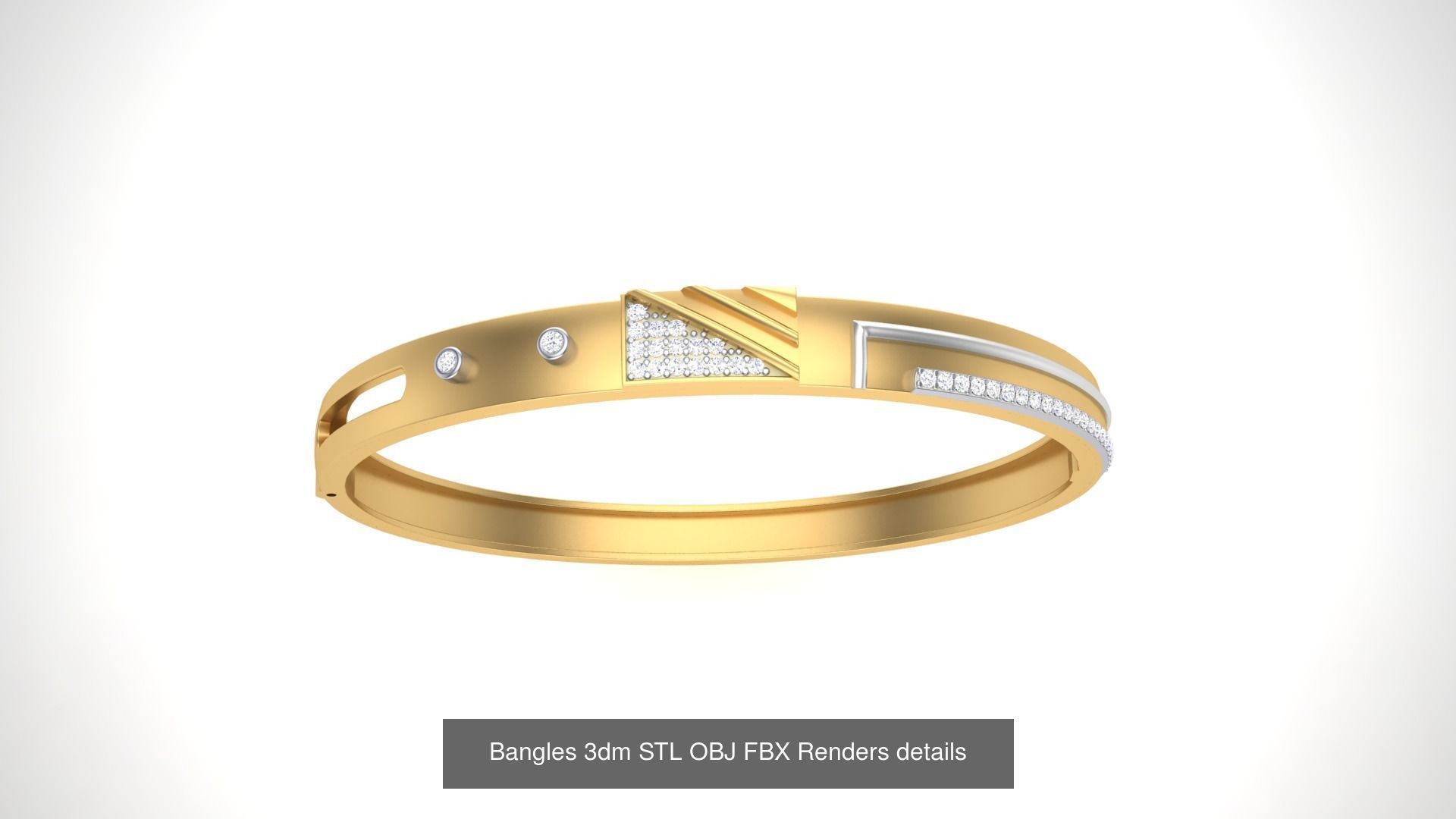 47 Bangles 3dm STL OBJ FBX Renders details Collection _43