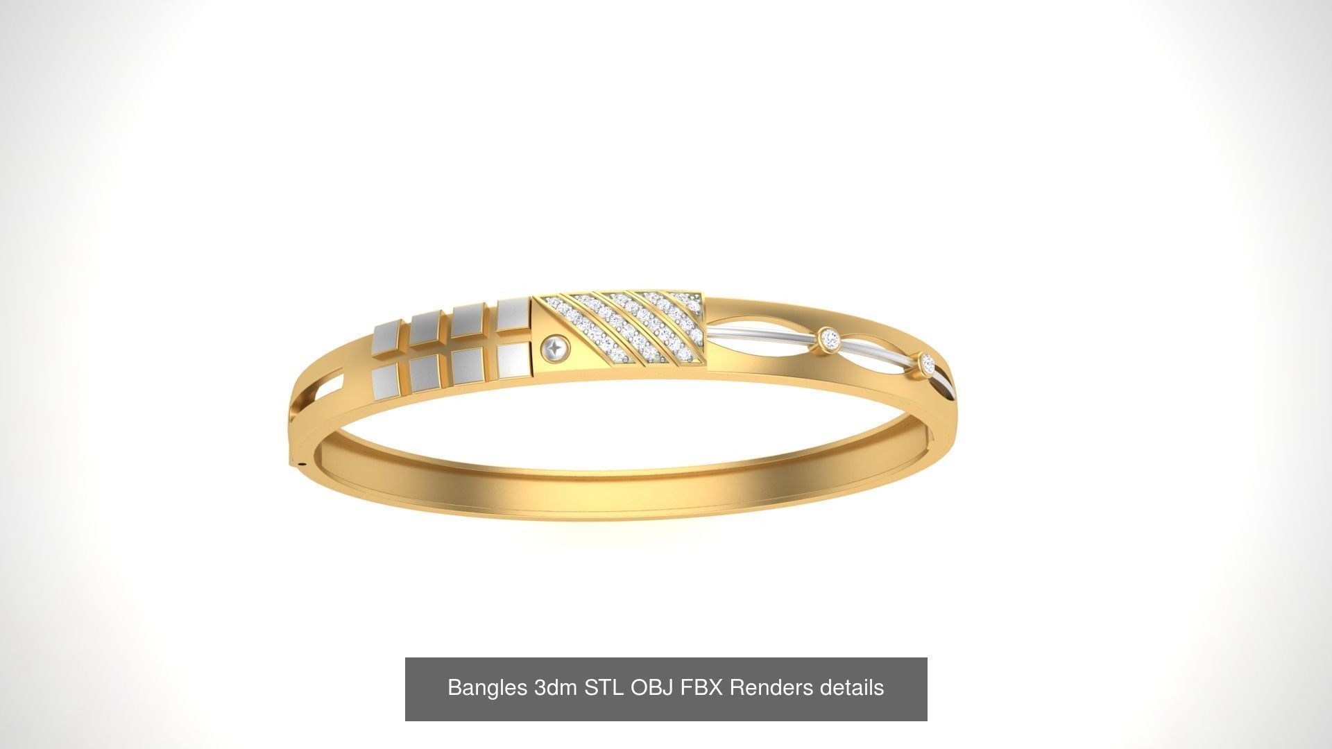 47 Bangles 3dm STL OBJ FBX Renders details Collection _49