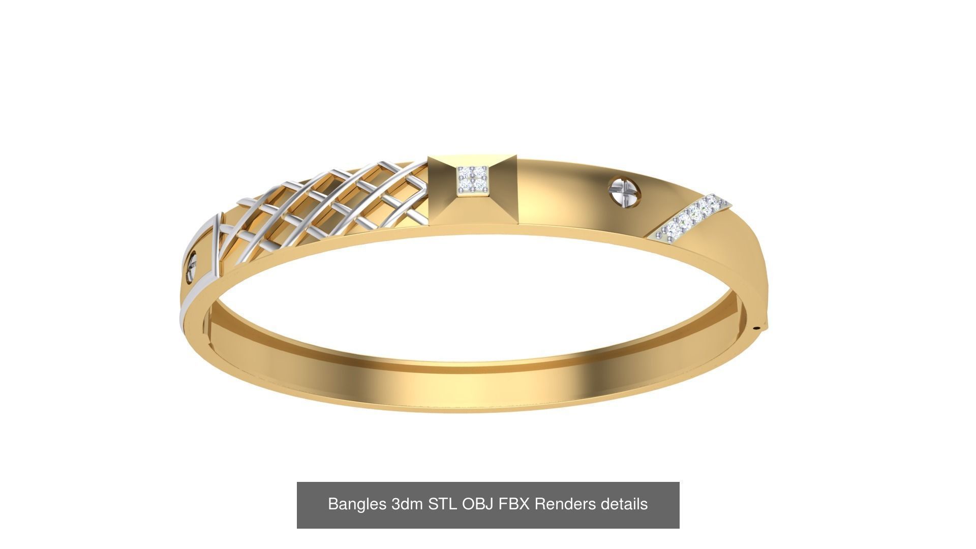 47 Bangles 3dm STL OBJ FBX Renders details Collection _19