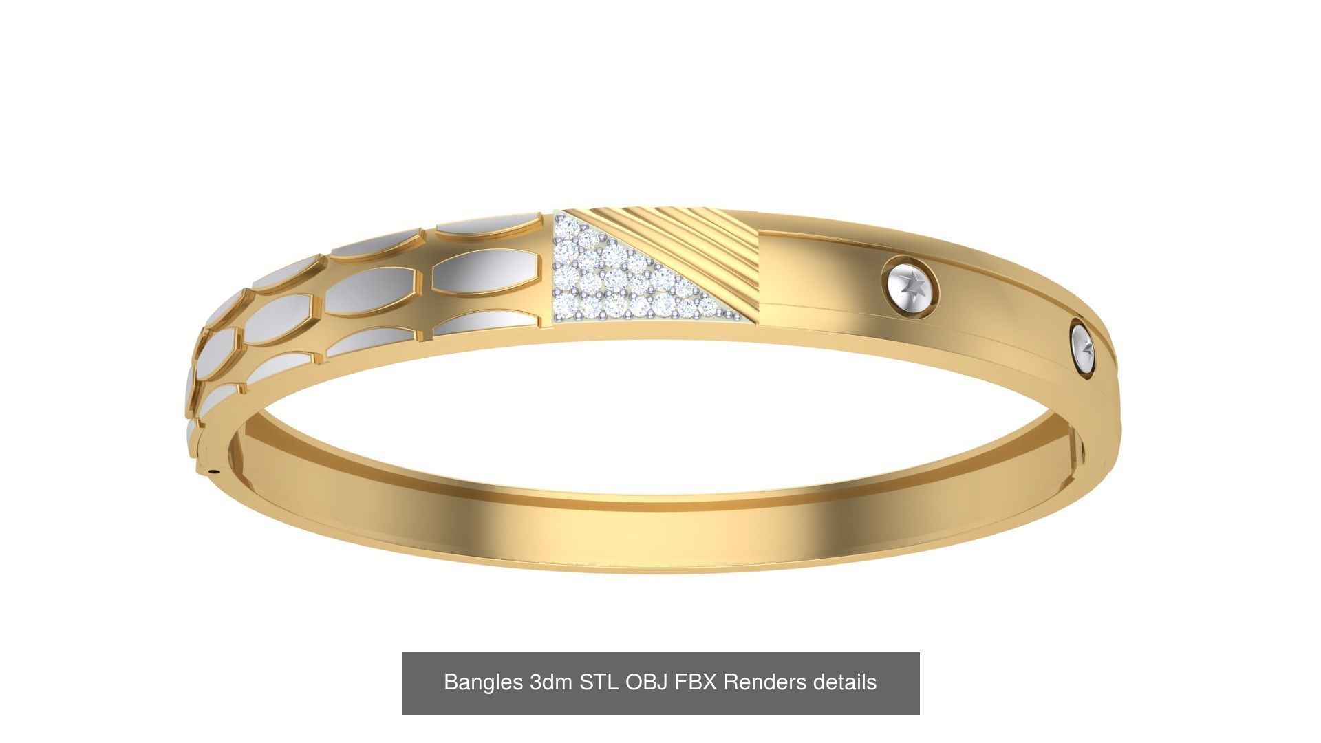 47 Bangles 3dm STL OBJ FBX Renders details Collection _10