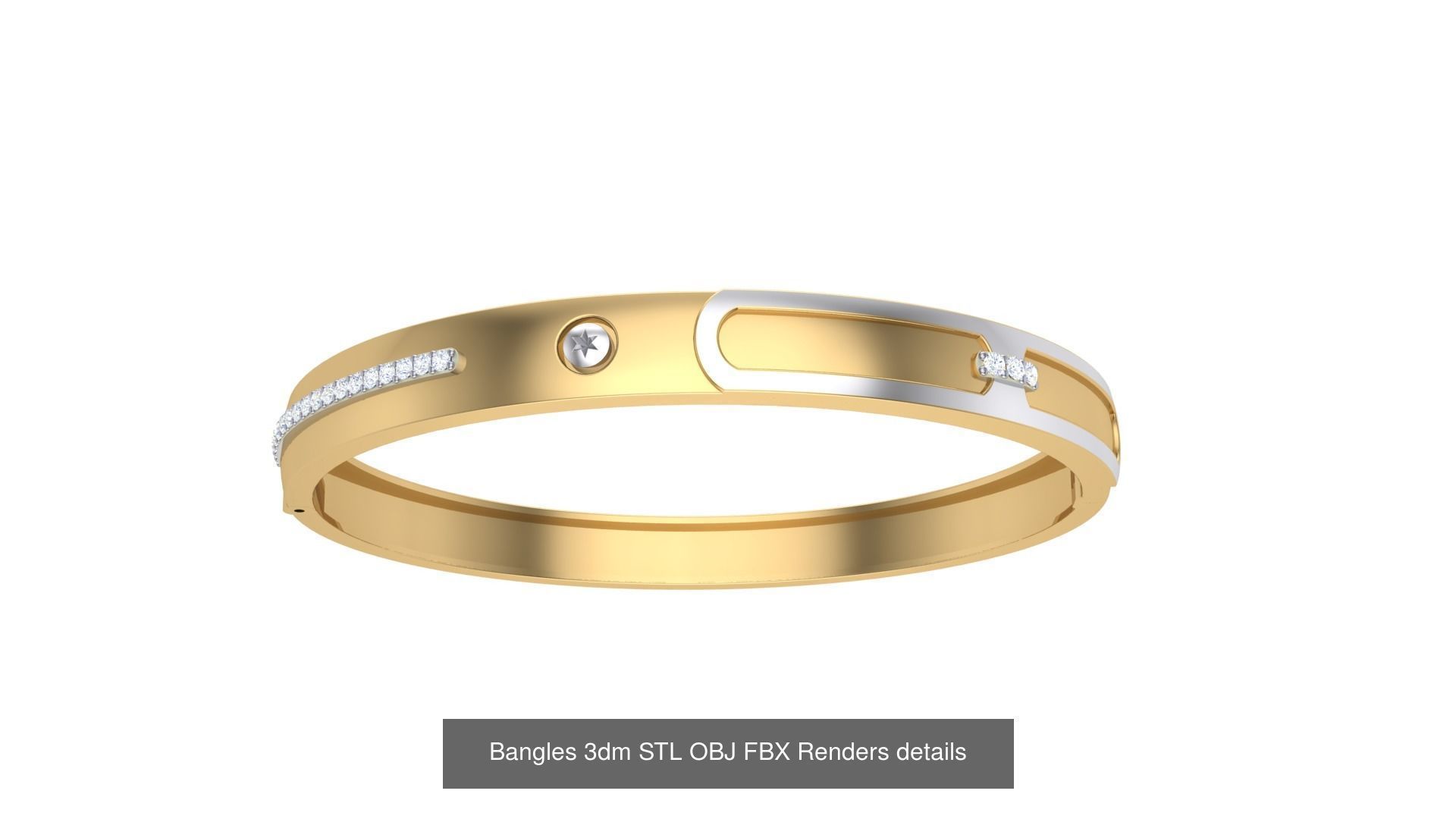 47 Bangles 3dm STL OBJ FBX Renders details Collection _12