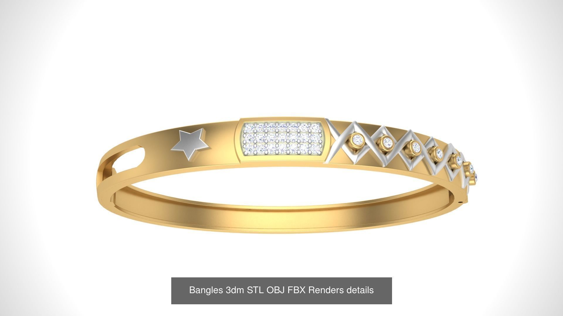 47 Bangles 3dm STL OBJ FBX Renders details Collection _31