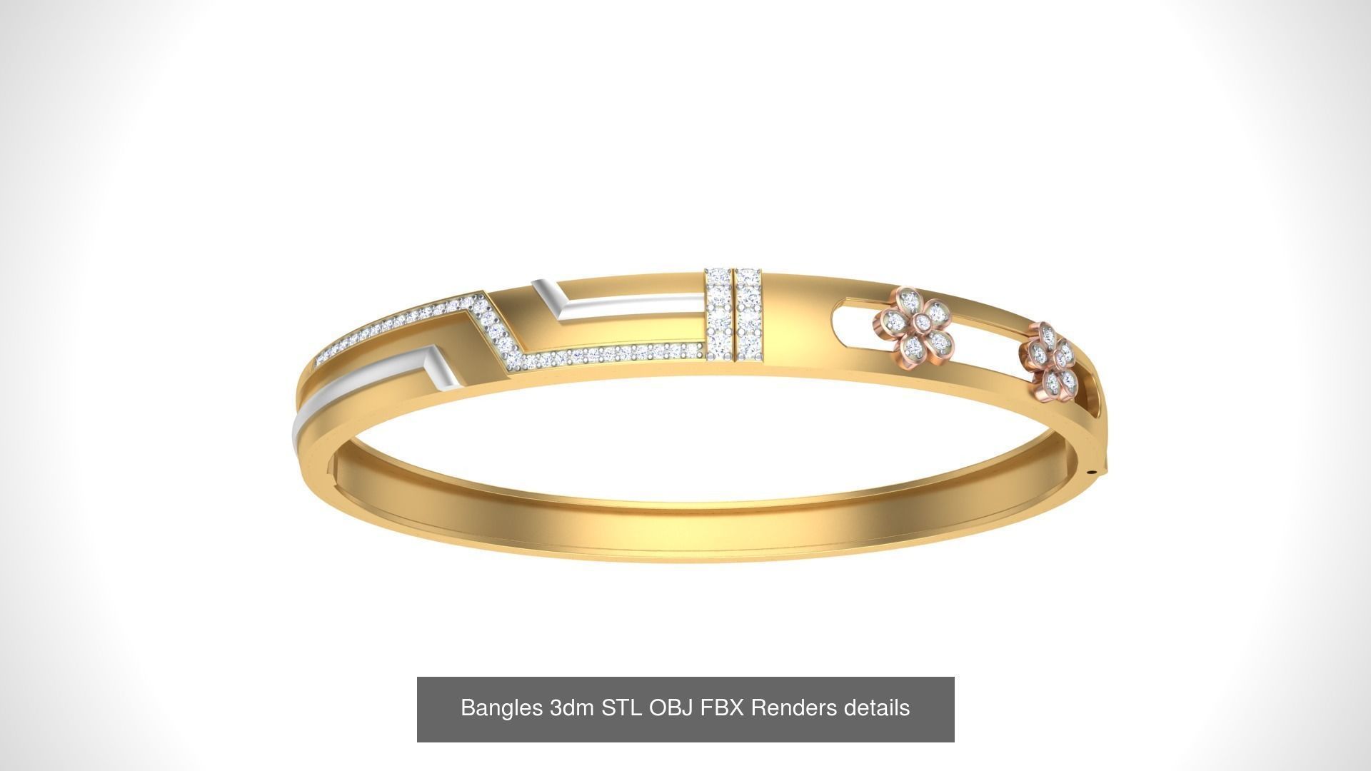 47 Bangles 3dm STL OBJ FBX Renders details Collection _32