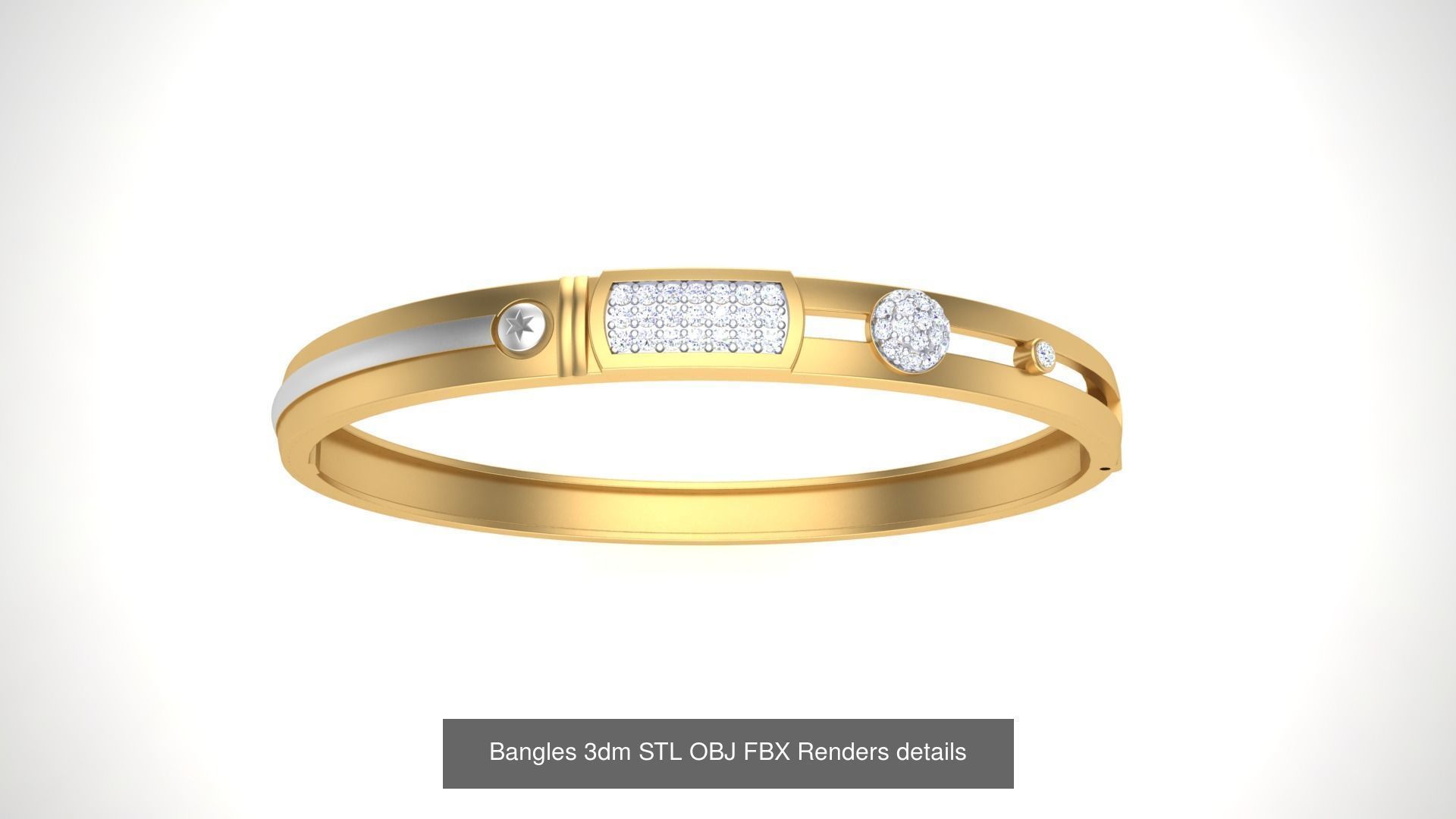 47 Bangles 3dm STL OBJ FBX Renders details Collection _27