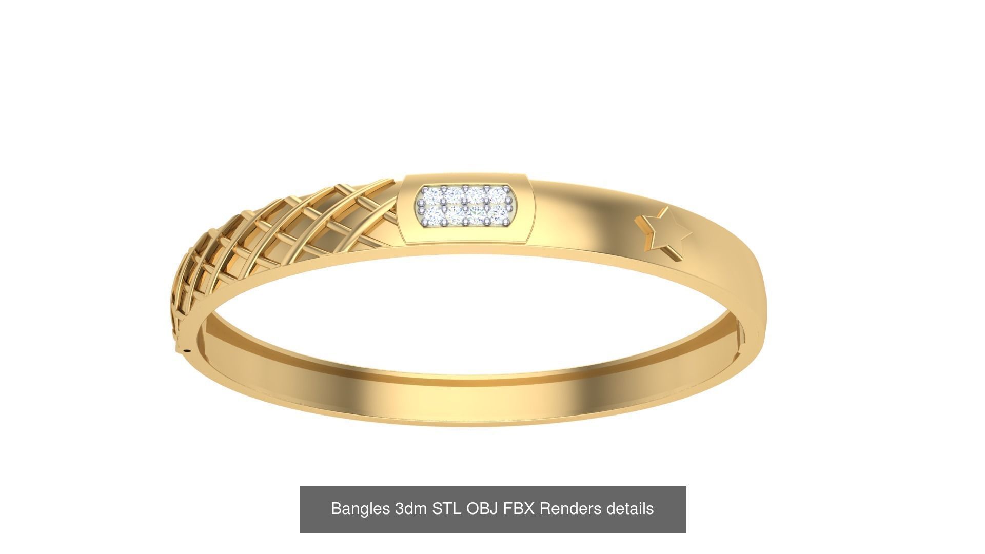 47 Bangles 3dm STL OBJ FBX Renders details Collection _15