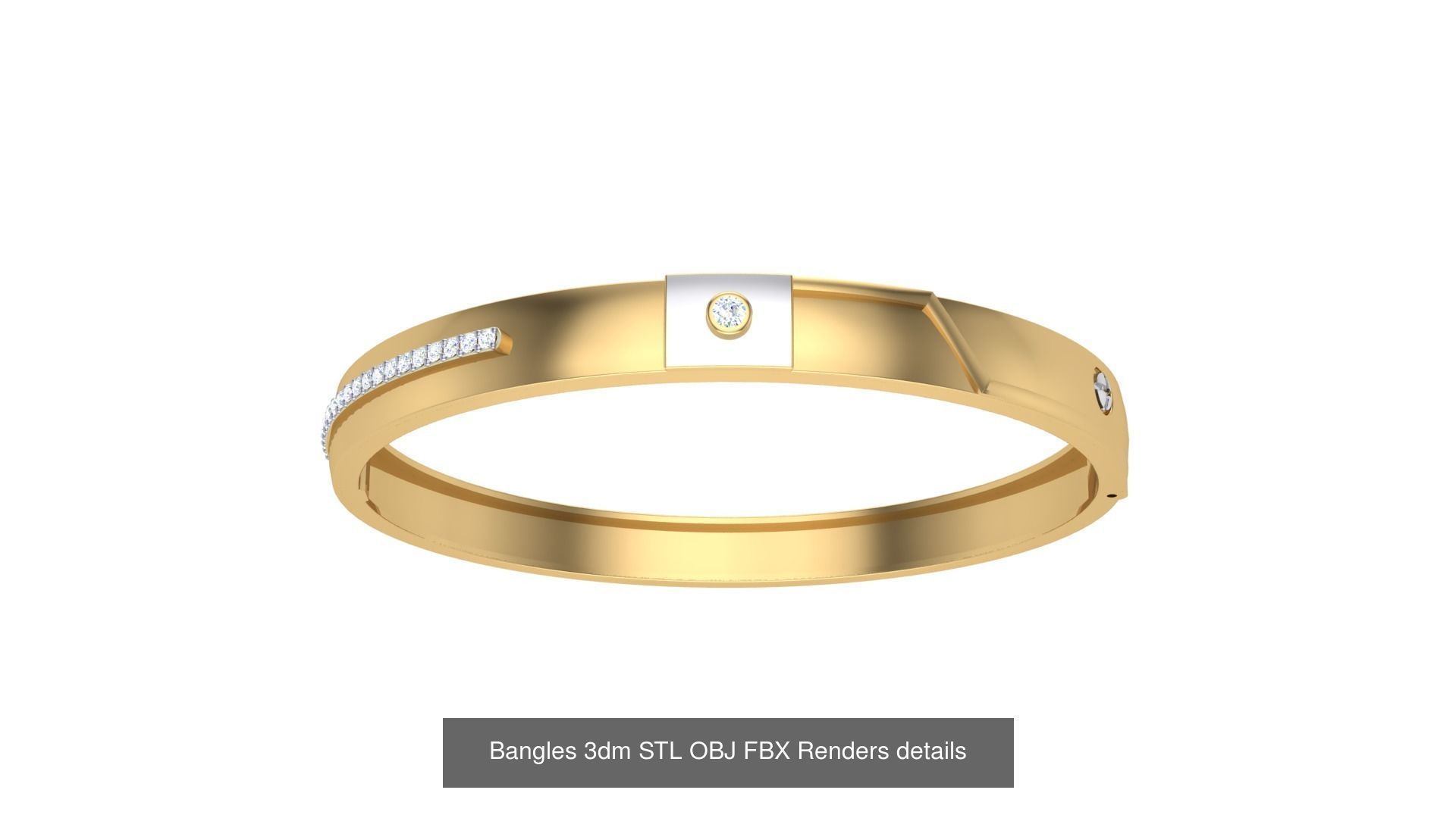 47 Bangles 3dm STL OBJ FBX Renders details Collection _17