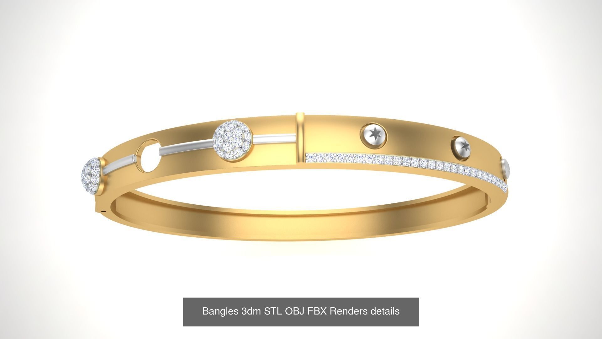 47 Bangles 3dm STL OBJ FBX Renders details Collection _33