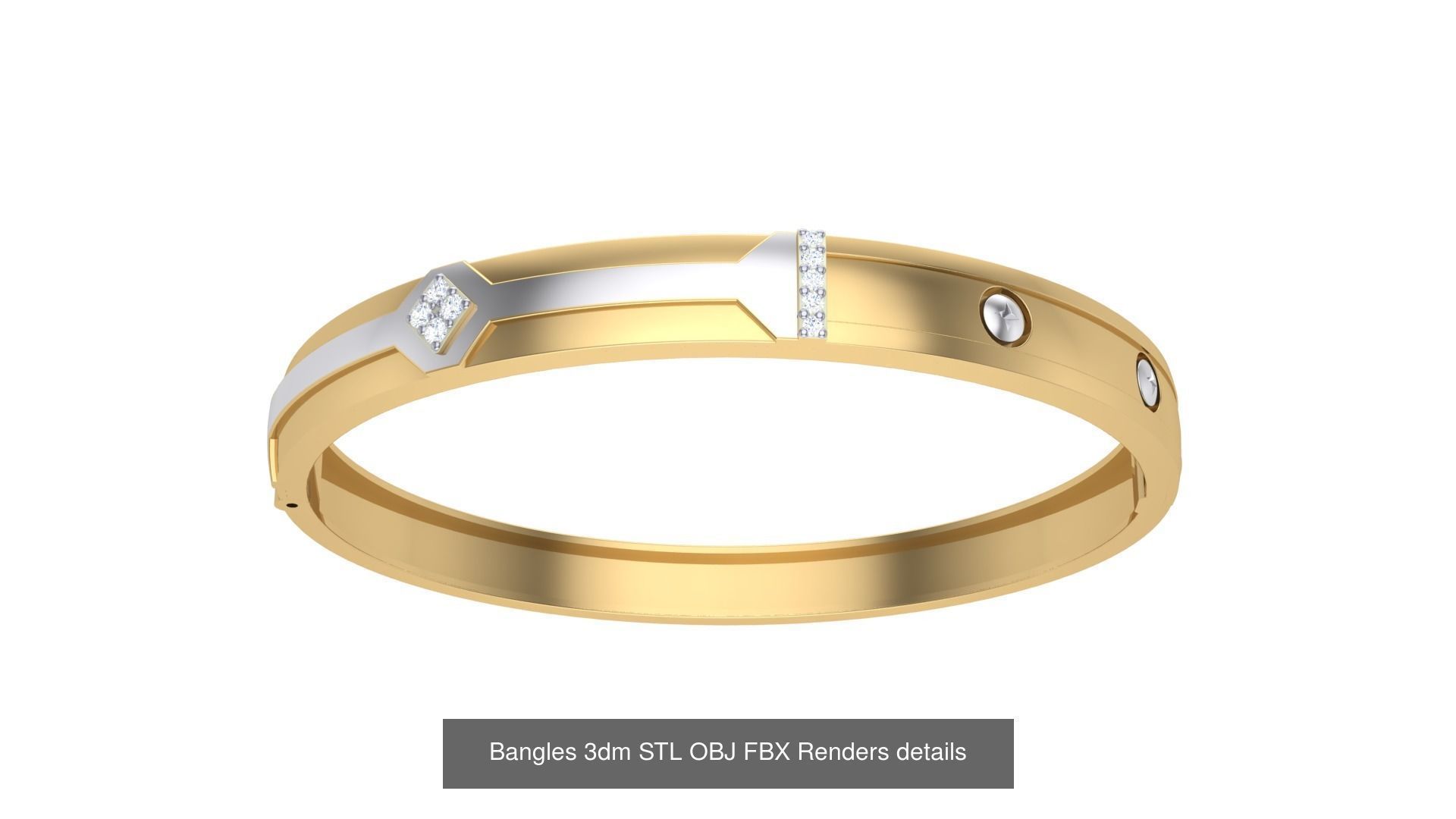 47 Bangles 3dm STL OBJ FBX Renders details Collection _11