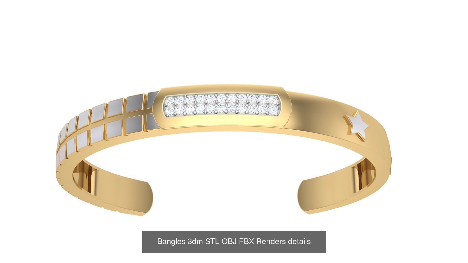 47 Bangles 3dm STL OBJ FBX Renders details Collection _7