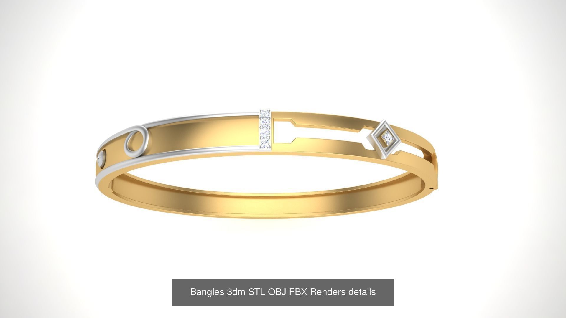 47 Bangles 3dm STL OBJ FBX Renders details Collection _36
