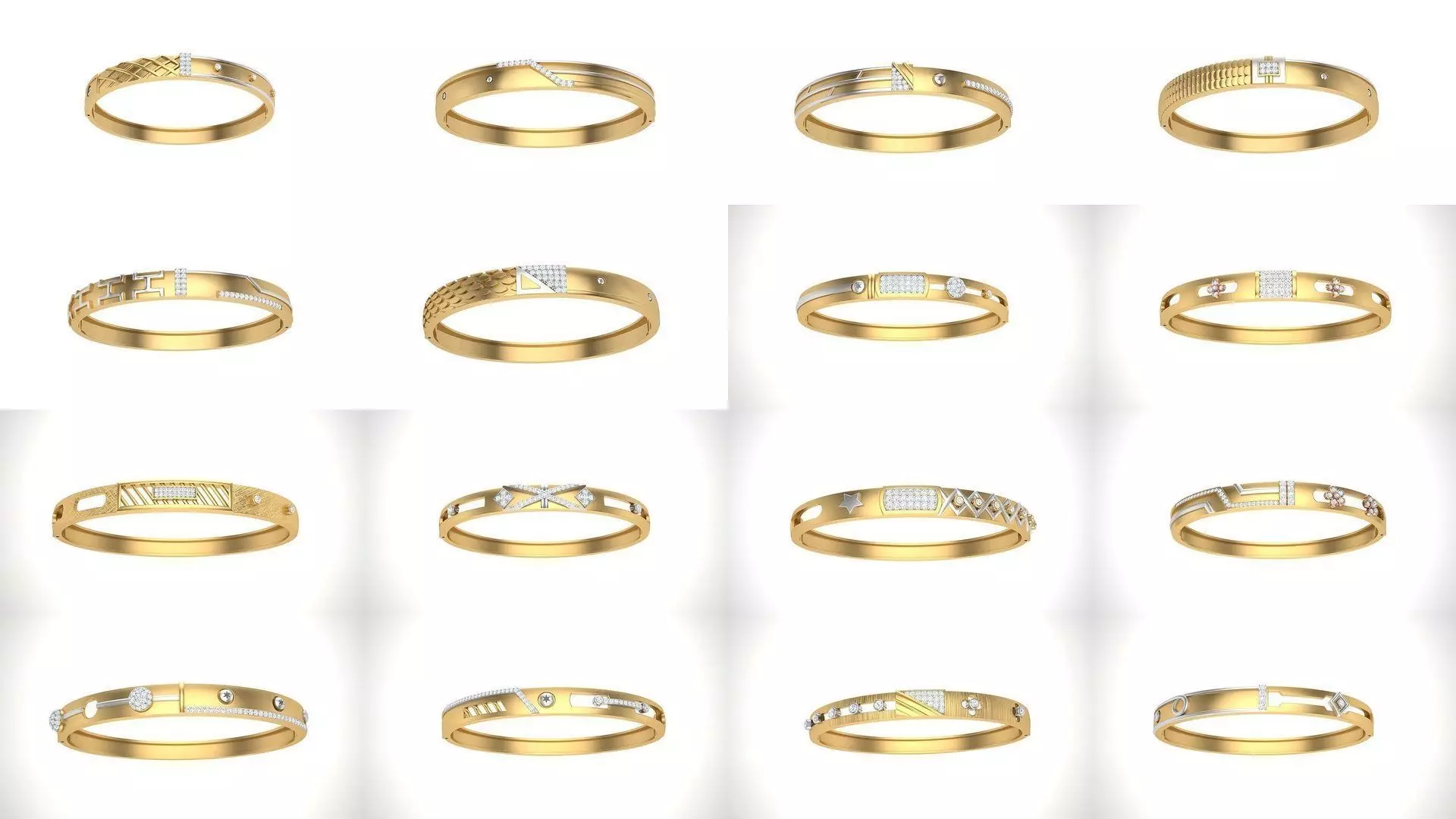 47 Bangles 3dm STL OBJ FBX Renders details Collection _0