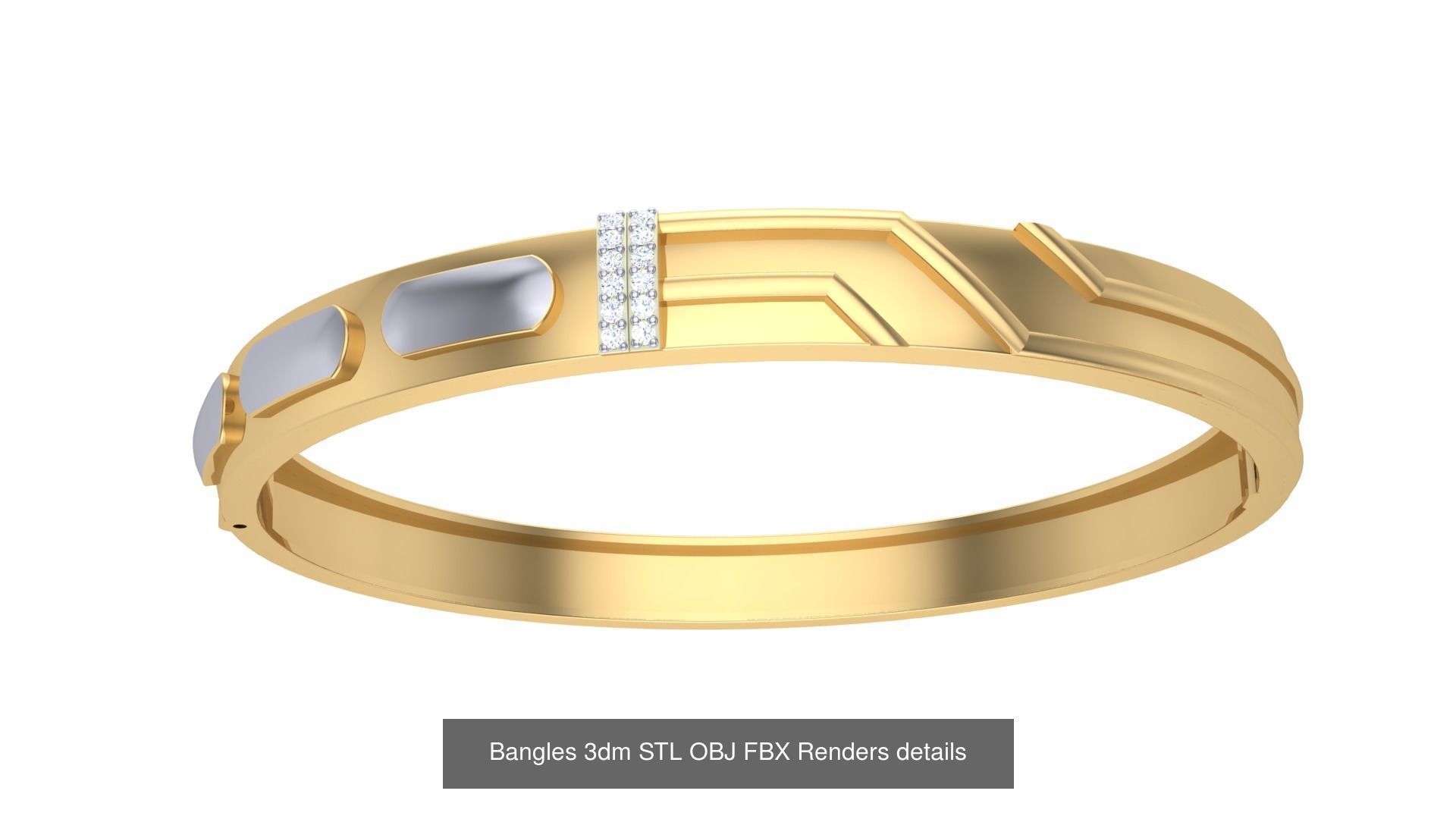 47 Bangles 3dm STL OBJ FBX Renders details Collection _6
