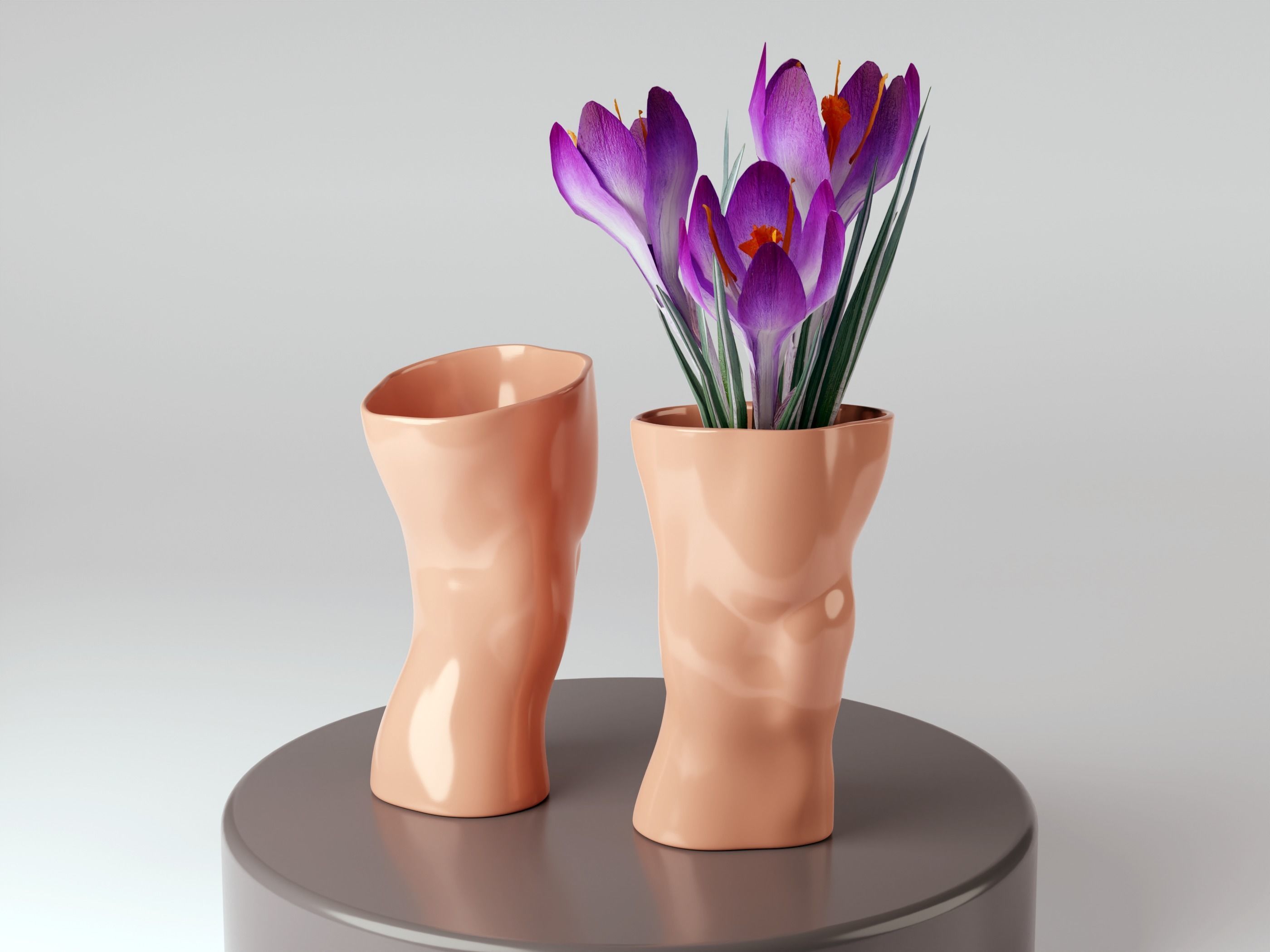 Kneed vase 3D print 3D print model_1