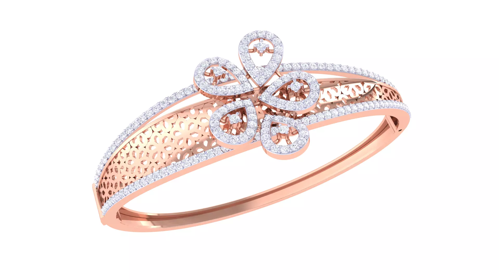 Women Bangles 3dm STL OBJ FBX Renders details 3D print model