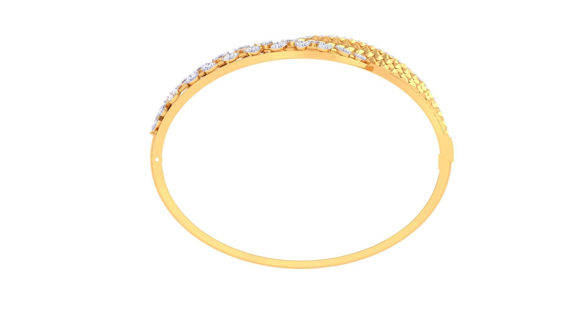 Women Bangles 3dm STL OBJ FBX Renders details 3D print model_3