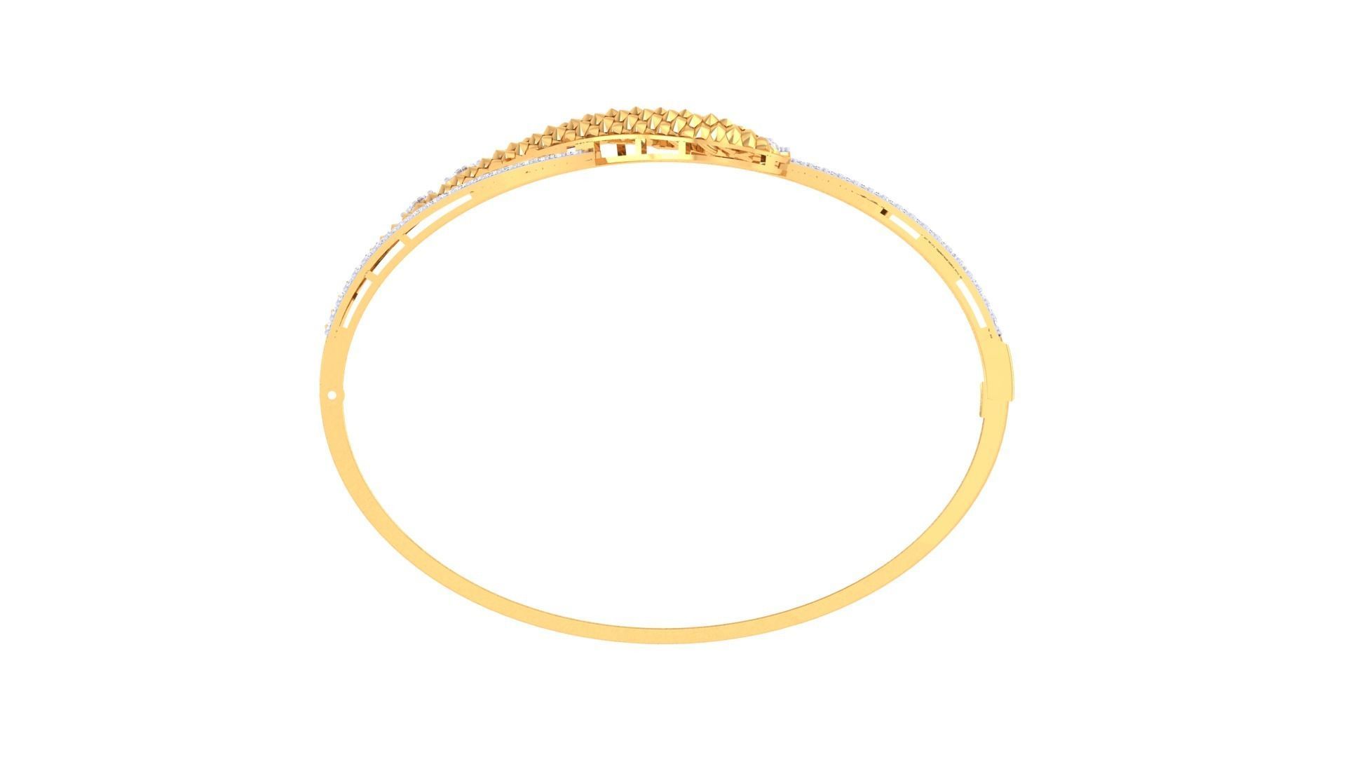 Women Bangles 3dm STL OBJ FBX Renders details 3D print model_3