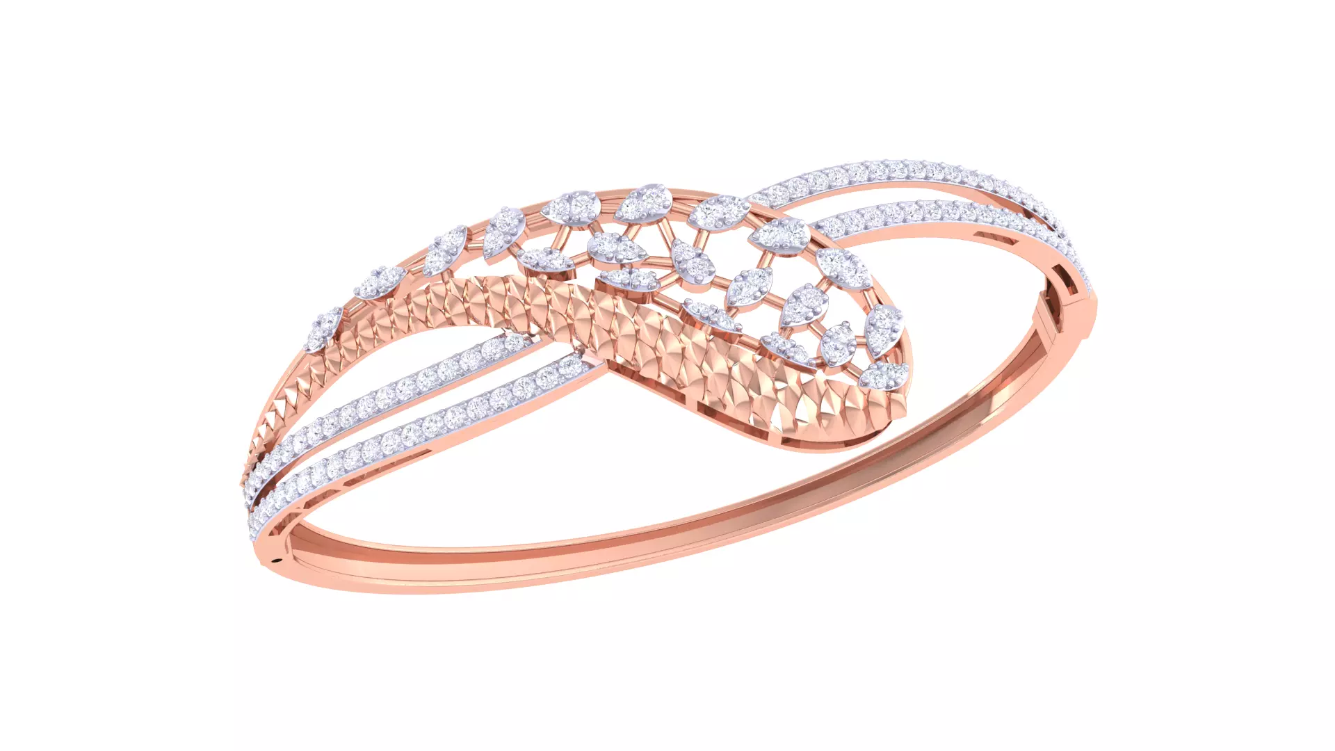 Women Bangles 3dm STL OBJ FBX Renders details 3D print model_0