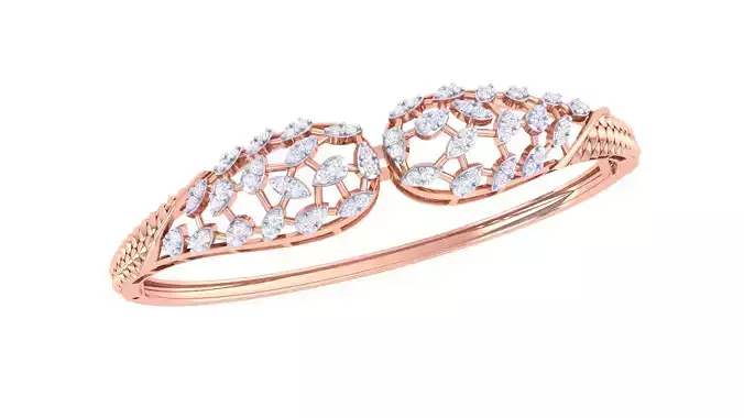 Women Bangles 3dm STL OBJ FBX Renders details 3D print model