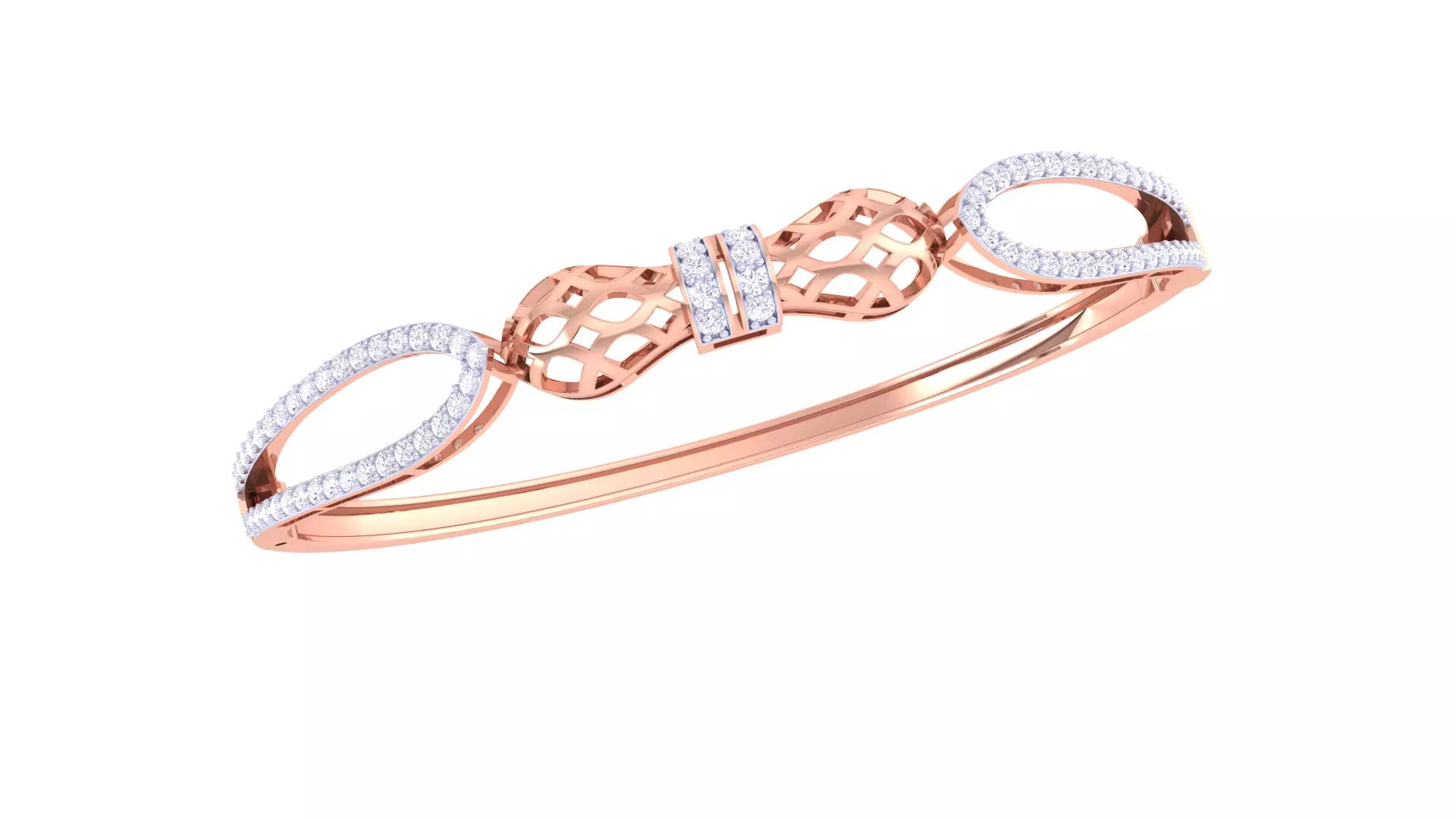 Women Bangles 3dm STL OBJ FBX Renders details 3D print model_0