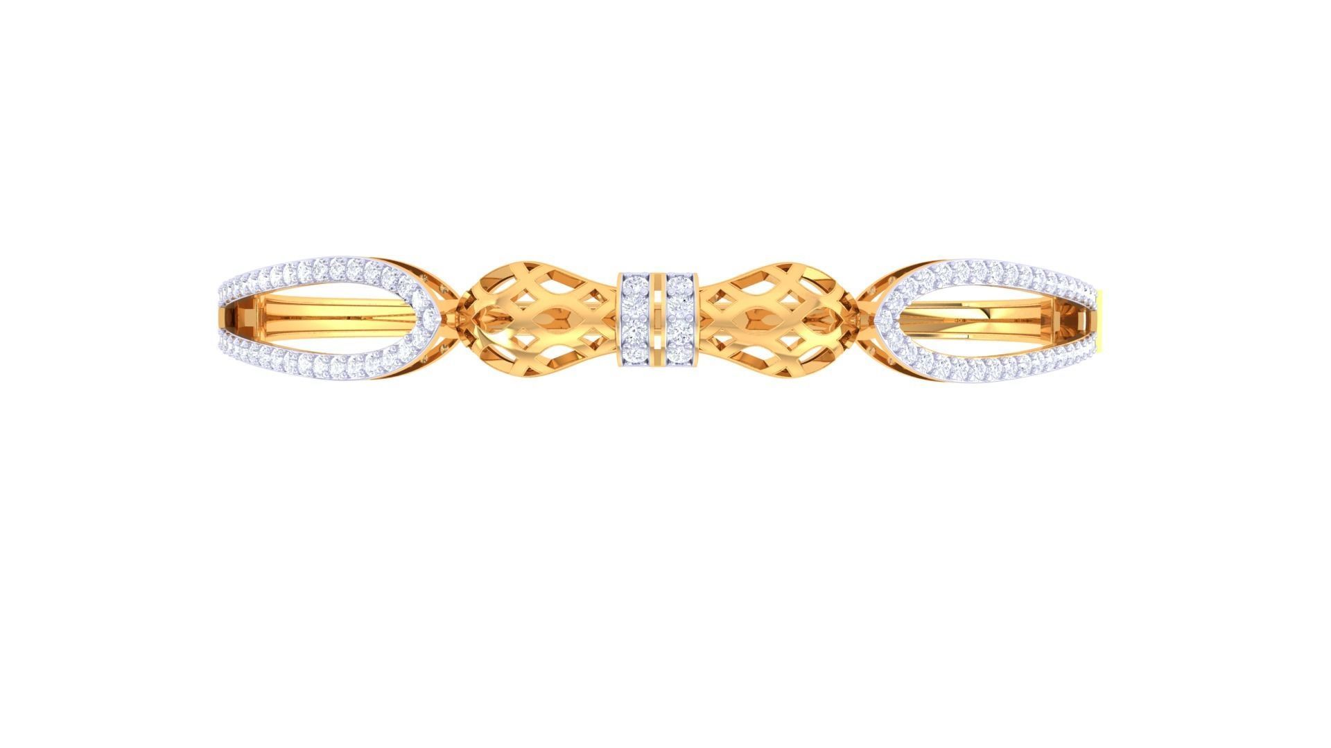 Women Bangles 3dm STL OBJ FBX Renders details 3D print model_2