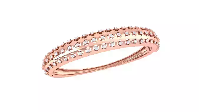 Women Bangles 3dm STL OBJ FBX Renders details 3D print model