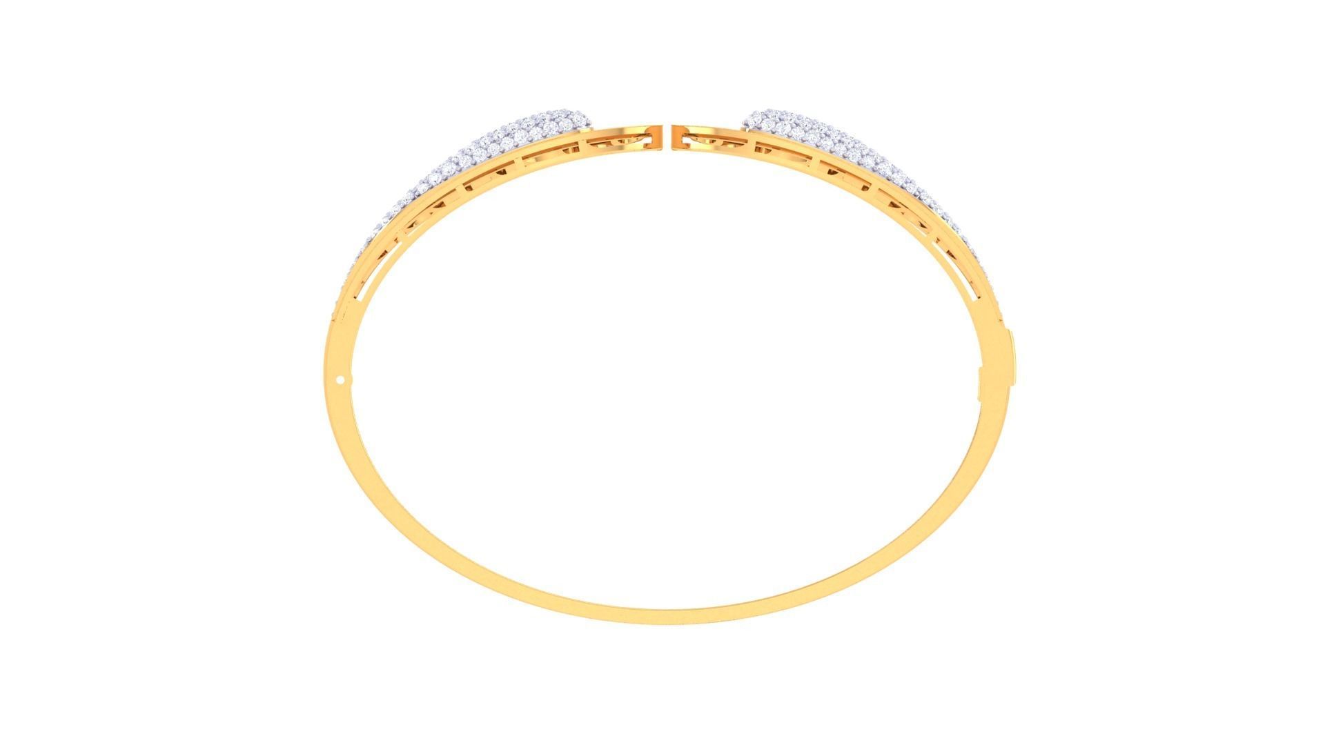 Women Bangles 3dm STL OBJ FBX Renders details 3D print model_3