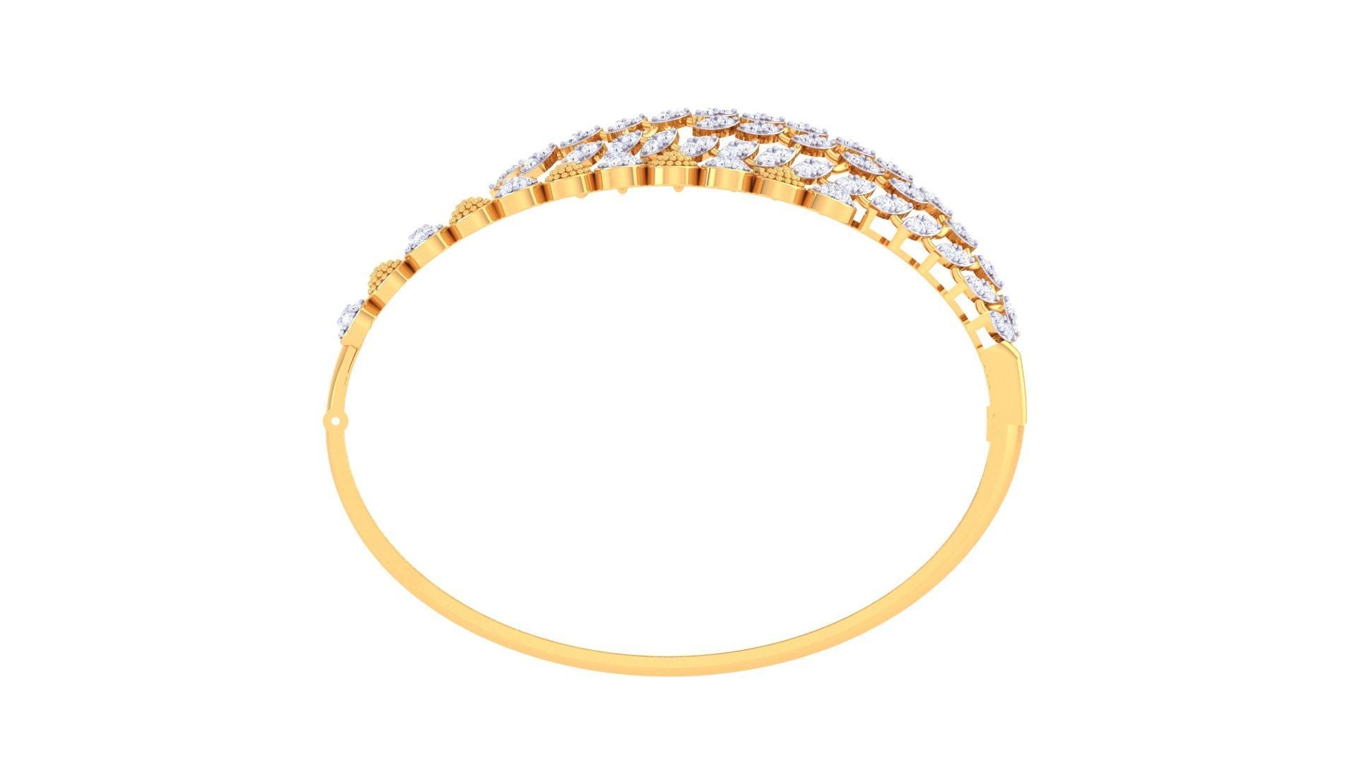 Women Bangles 3dm STL OBJ FBX Renders details 3D print model_3