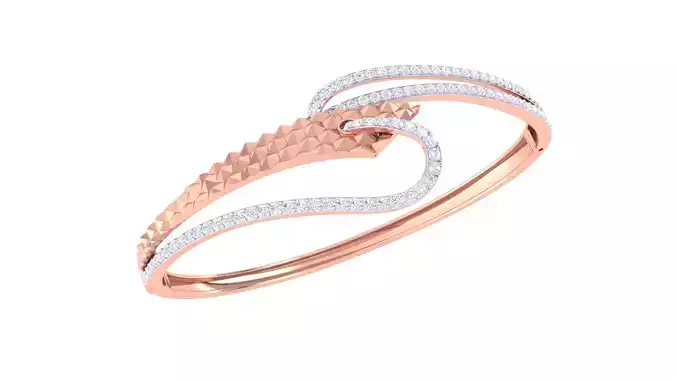 Women Bangles 3dm STL OBJ FBX Renders details 3D print model