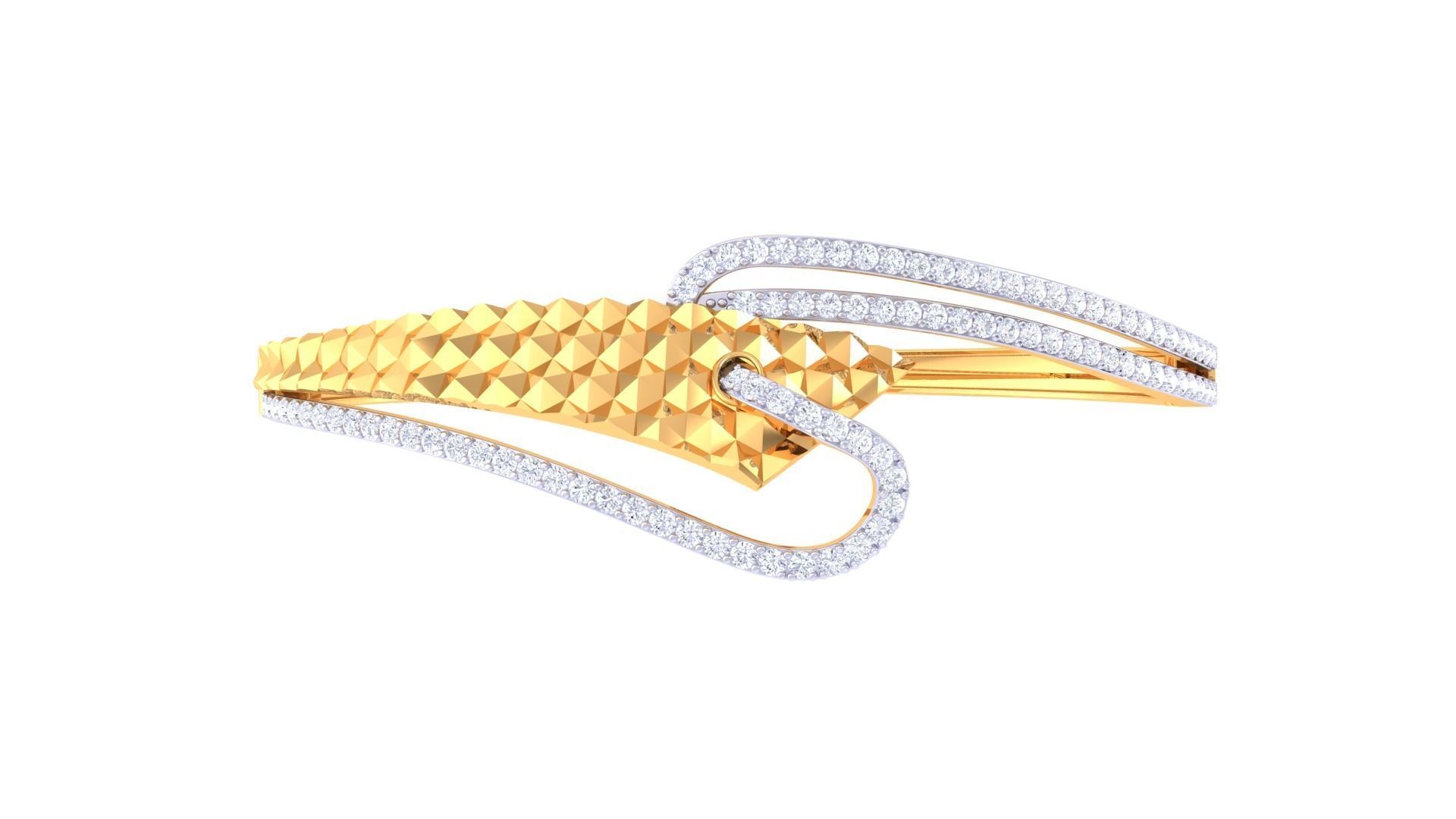 Women Bangles 3dm STL OBJ FBX Renders details 3D print model_2