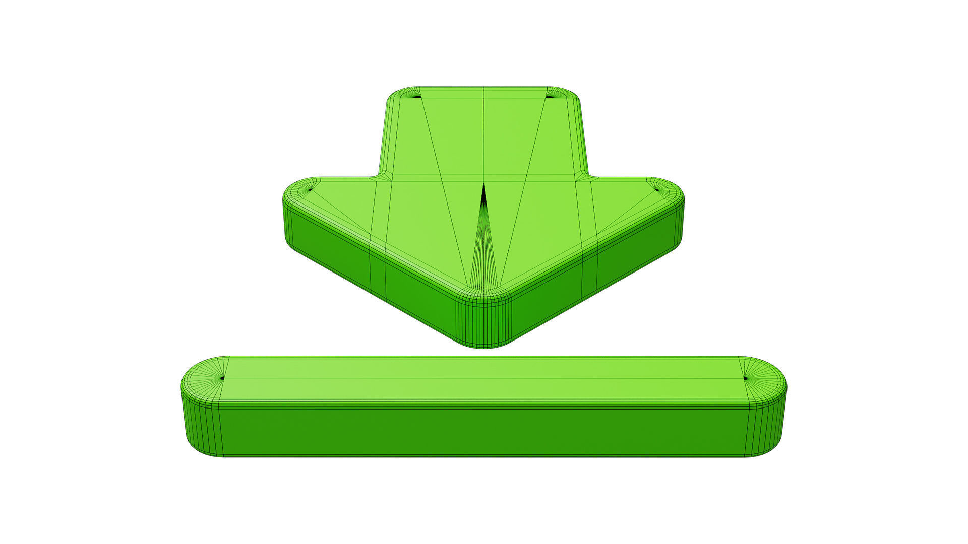 Download symbol arrow Low-poly 3D model_4