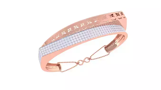 Women Bangles 3dm STL OBJ FBX Renders details 3D print model