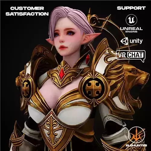 EXCLUSIVE ELF HUNTER EDITION RIGGED CHARACTER ELF DOMINUS Low-poly 3D model